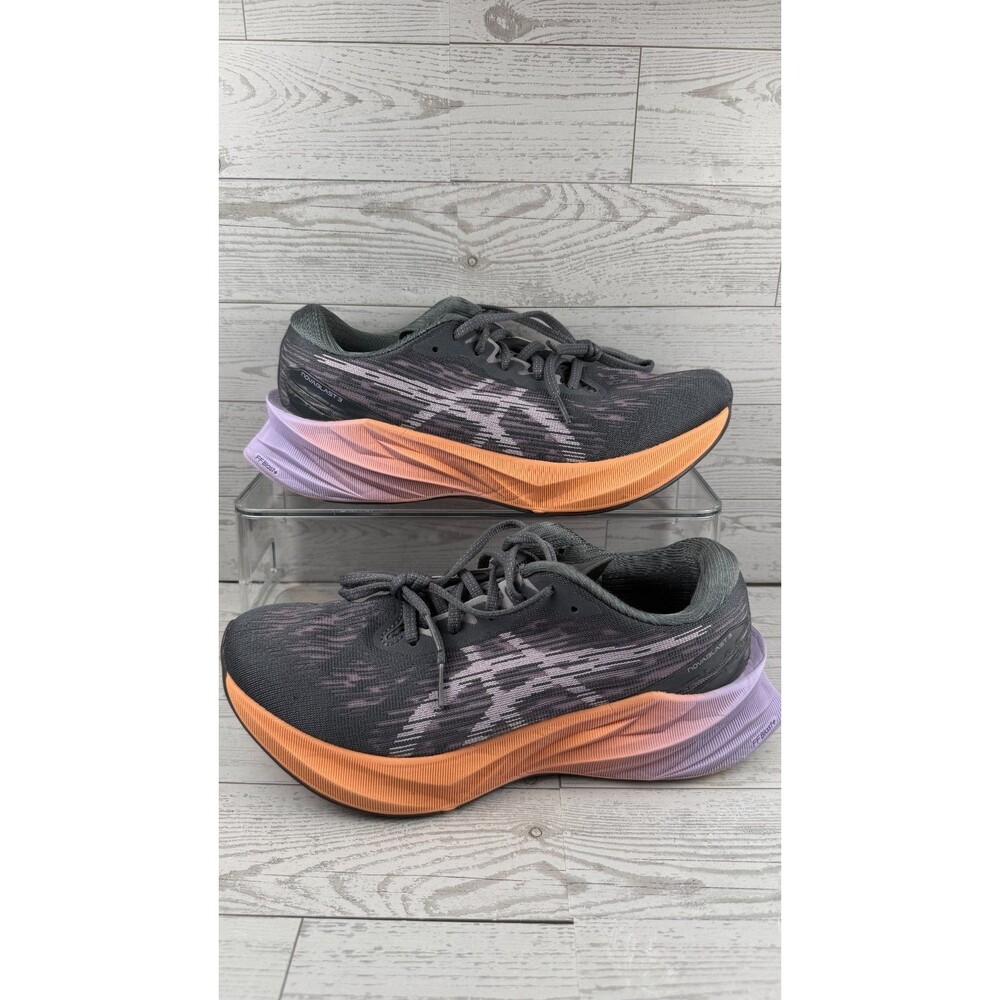 Asics Novablast 3 1012B288-020 Gray 9B Women Sneaker Athletic Running Shoes #206